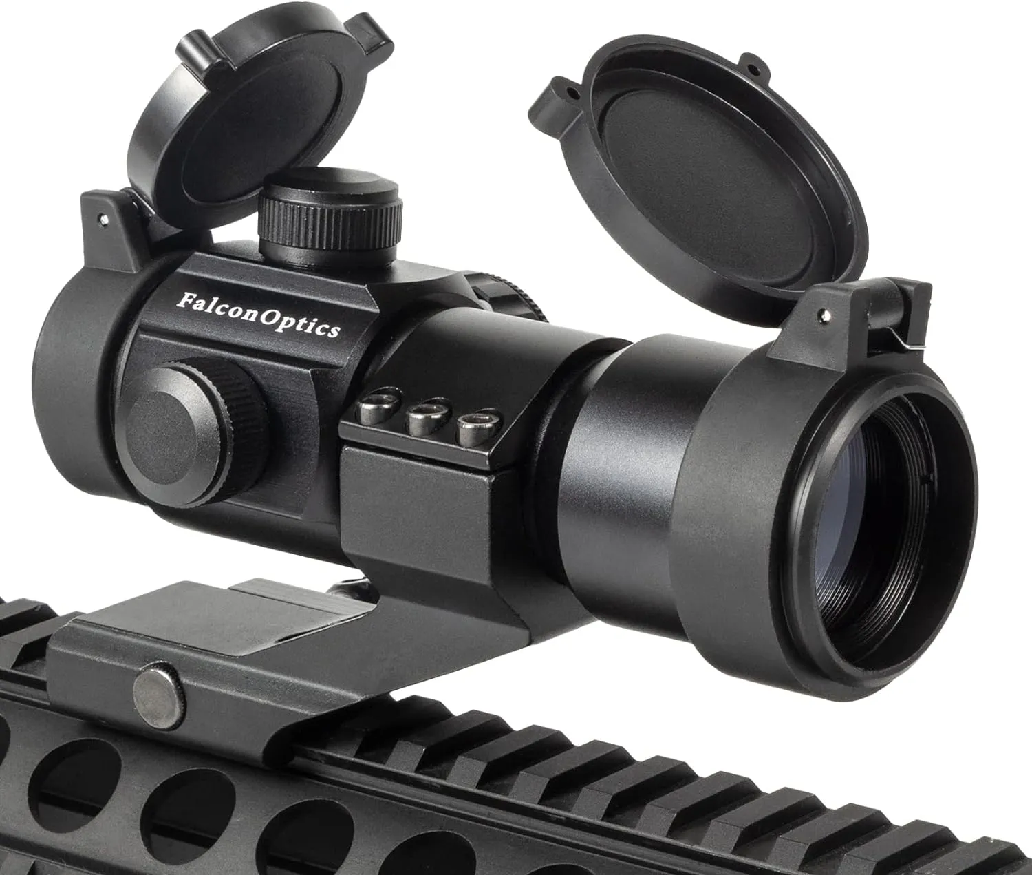 Red Green Dot Reflex Sight Scope Optics for Picatinny Rail - 1x30mm - 4 MOA - 5 Brightness Settings - Cantilever Mount