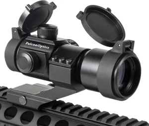 Red Green Dot Reflex Sight Scope Optics for Picatinny Rail - 1x30mm - 4 MOA - 5 Brightness Settings - Cantilever Mount