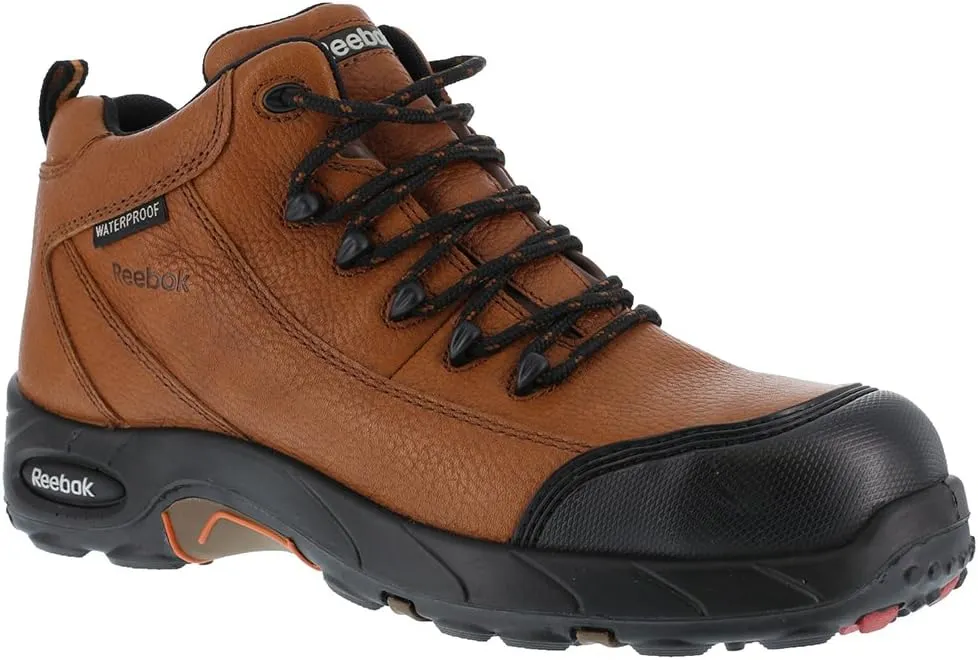 Reebok Work Men's RB4555 Tiahawk Safety Composite Toe Waterproof Sport Work Boot Black