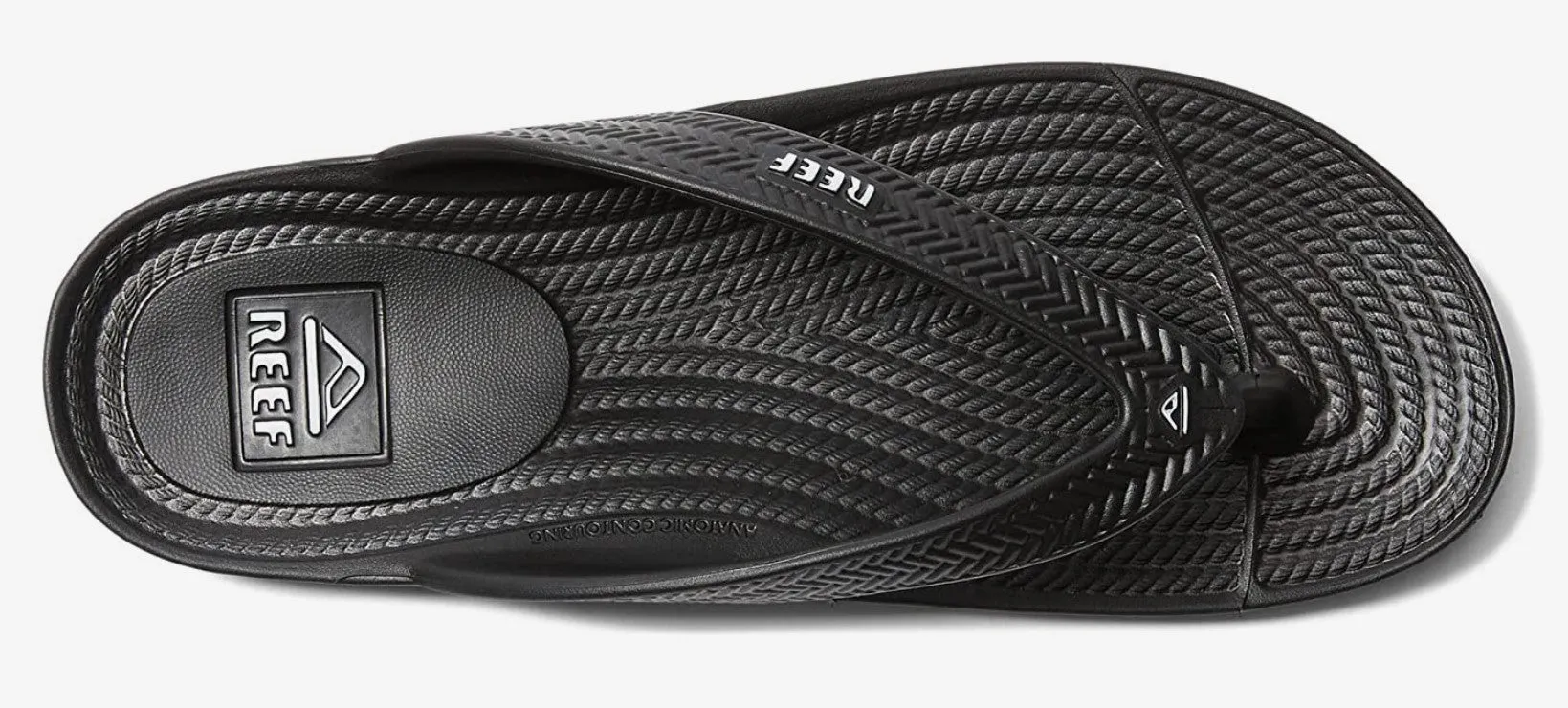 Reef Women's Water Court Black, White , Pink Flipflop Sandal