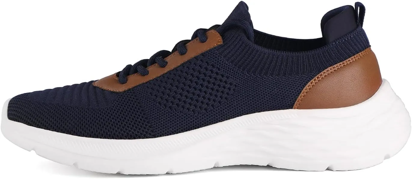 RITIZEN Men's Knitted Casual Sneakers Comfortable Dress Shoes Oxford Business Walking Shoes