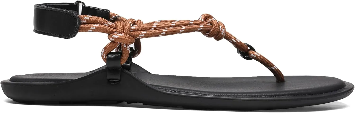 Rope Flip Flop Sandals for Women Adjustable T Strap Slip on Comfortable Thong Sandals Women Dressy