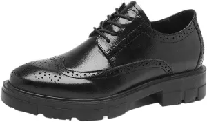 Round Toe Non Slip Shoes Business Lace-ups Wedding Shoe Retro Dress Oxford Mens Elegant Casual Comfort Work Office Shoes