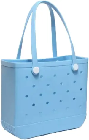 Rubber Beach Bag for Women,Large Capacity Waterproof Outdoor Large Tote Bag for Beach Boat Sports Pool