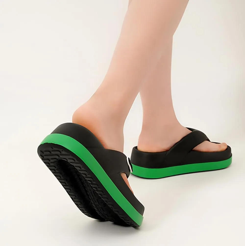 Rungion Womens Cute Flip Flops Slipper Comfort Walking Thong Sandals with Arch Support Slip On Indoor Outdoor for Summer Beach