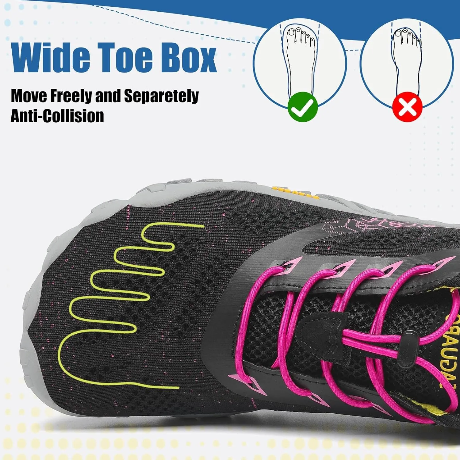 SAGUARO Womens Mens Barefoot Shoes Minimalist Trail Runner Wide Toe Box Zero Drop Outdoor Cross Training Shoe