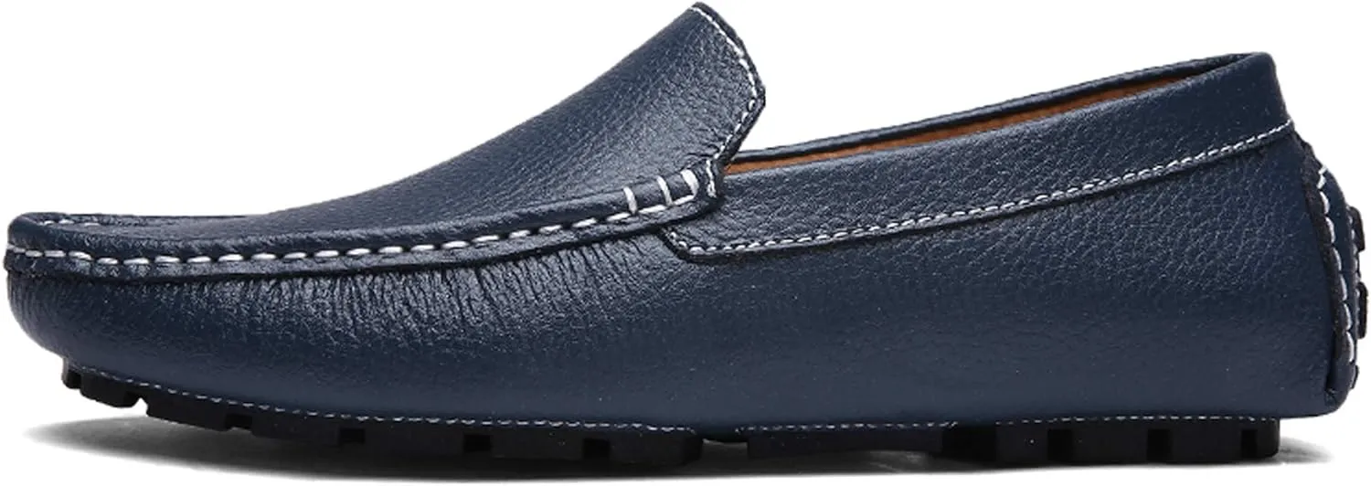 Santimon Mens Casual Loafer Slip-on Moccasin Boat Shoes Flat Driving Shoes
