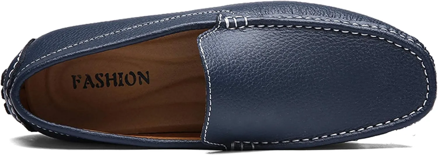 Santimon Mens Casual Loafer Slip-on Moccasin Boat Shoes Flat Driving Shoes