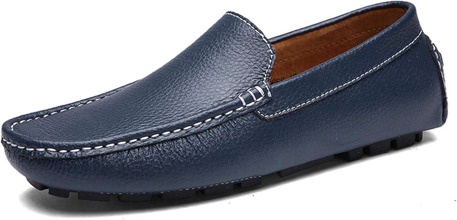 Santimon Mens Casual Loafer Slip-on Moccasin Boat Shoes Flat Driving Shoes