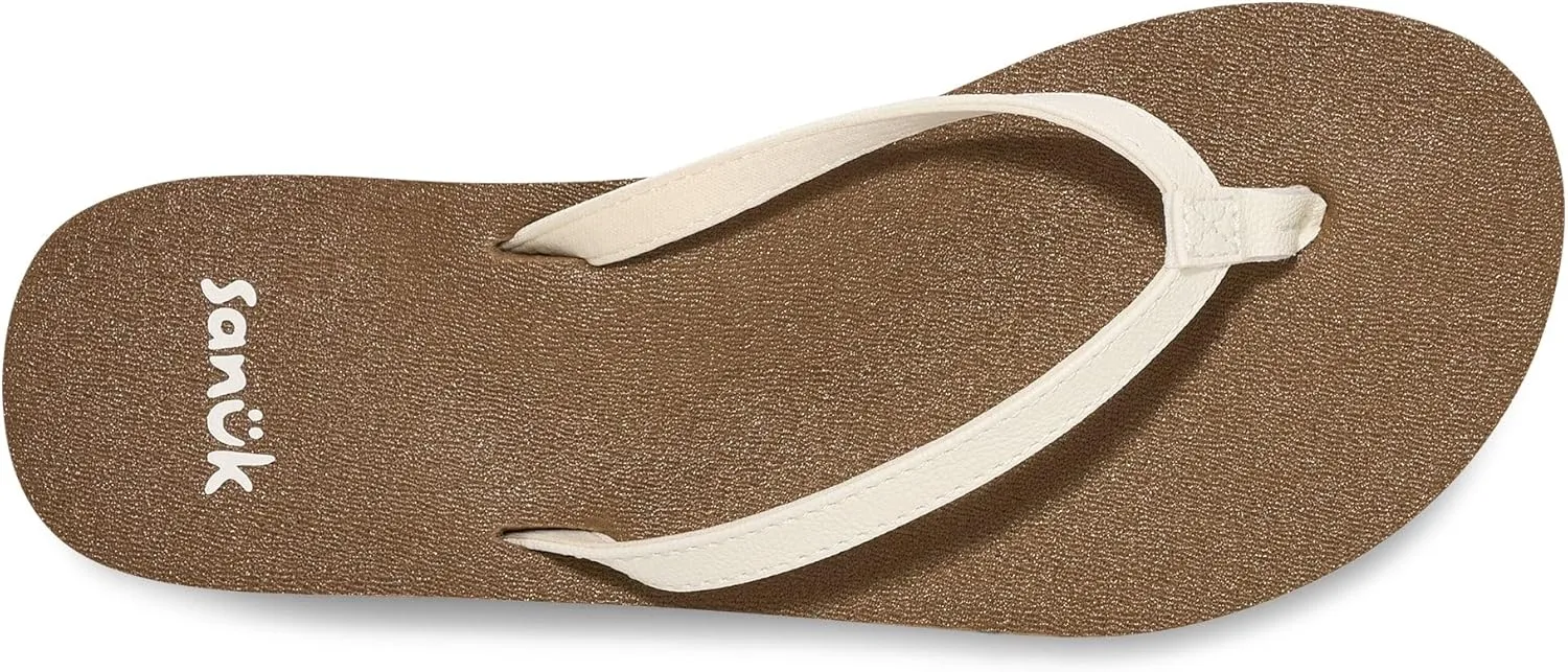 Sanuk Yoga Joy | Flip Flops for Women | Yoga Sandals For Women | Women's Beach Sandals | Memory Foam Footbed
