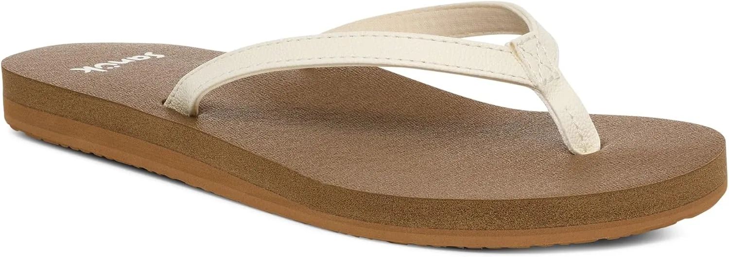 Sanuk Yoga Joy | Flip Flops for Women | Yoga Sandals For Women | Women's Beach Sandals | Memory Foam Footbed