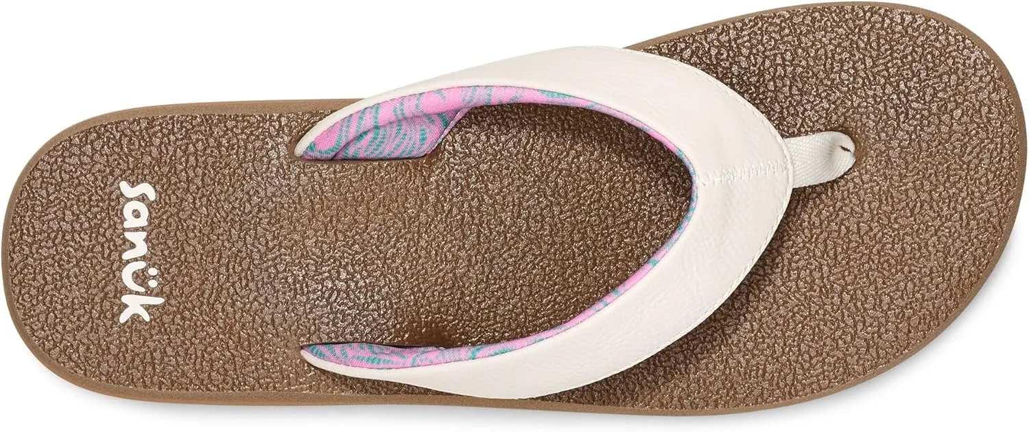 Sanuk Yoga Mat II | Flip Flops for Women | Yoga Sandals For Women | Women's Beach Sandals | Memory Foam Footbed