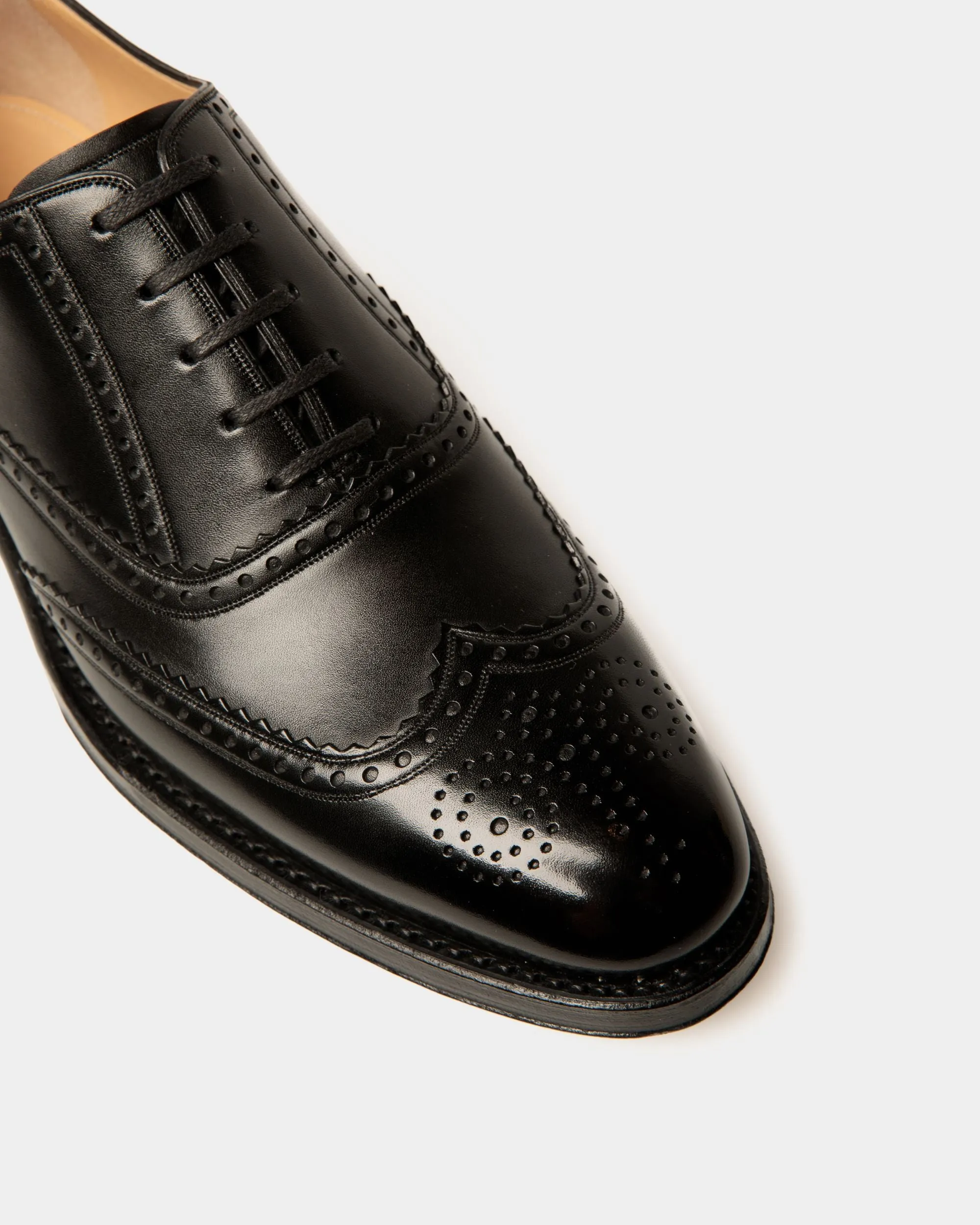 Scribe Un Oxford In Black Leather