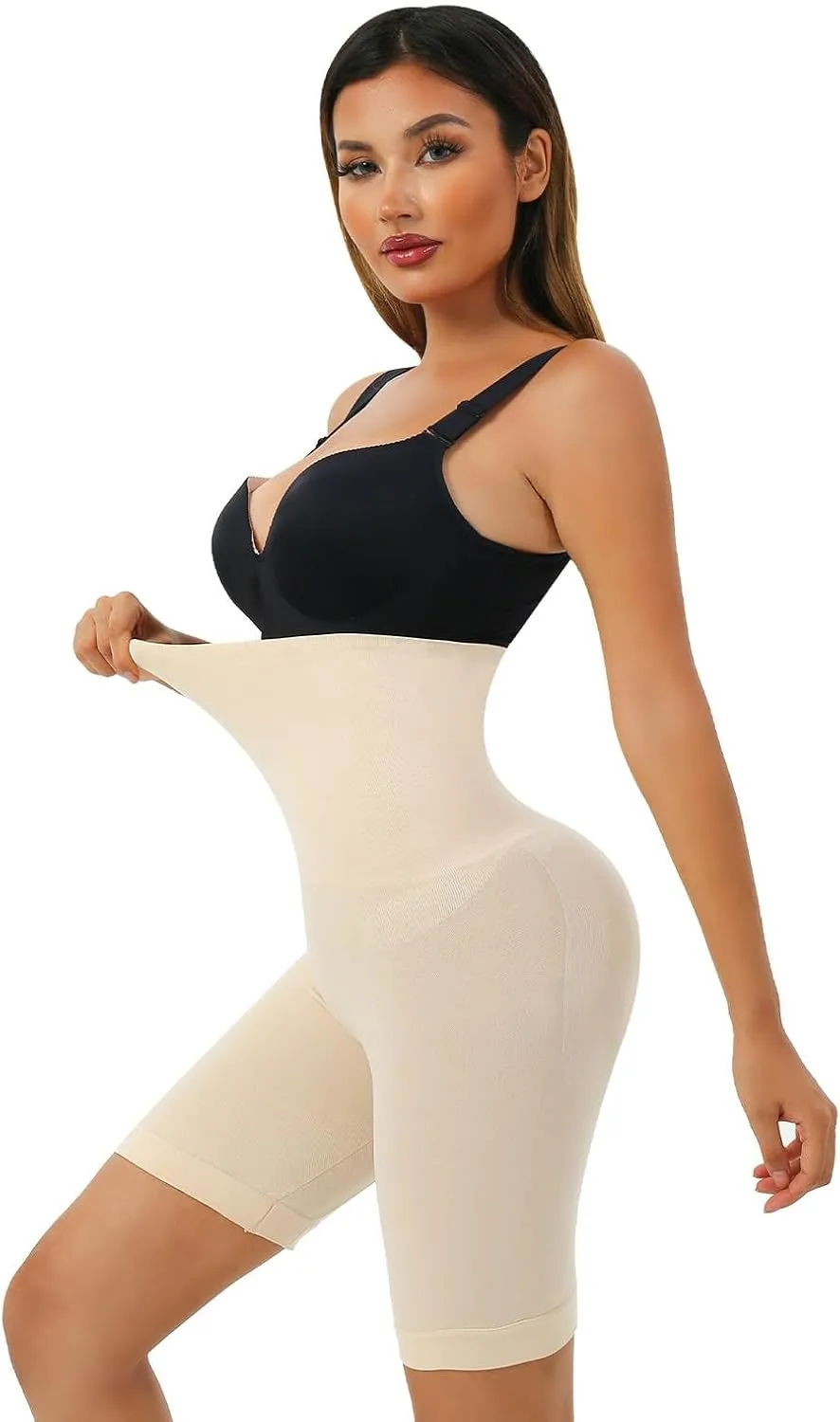 Seamless Slimming Body Shaper Shorts Shapewear for Women Tummy Control Waist Trainer Thigh Slimmer High Waisted Body Shaper