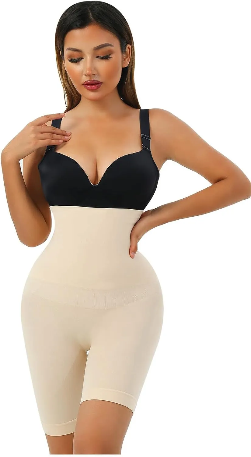 Seamless Slimming Body Shaper Shorts Shapewear for Women Tummy Control Waist Trainer Thigh Slimmer High Waisted Body Shaper