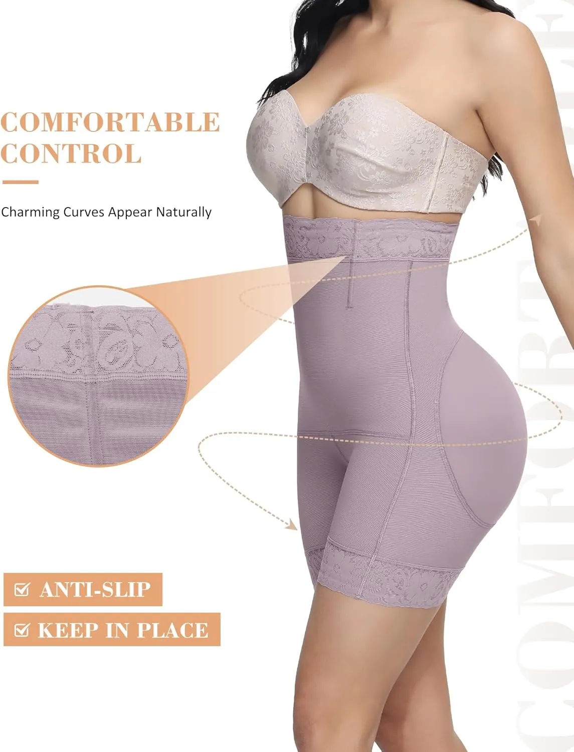 SHAPSHE Butt Lifting Shapewear Tummy Control Shorts Fajas Colombianas Shapewear Shorts Compression Underwear Women
