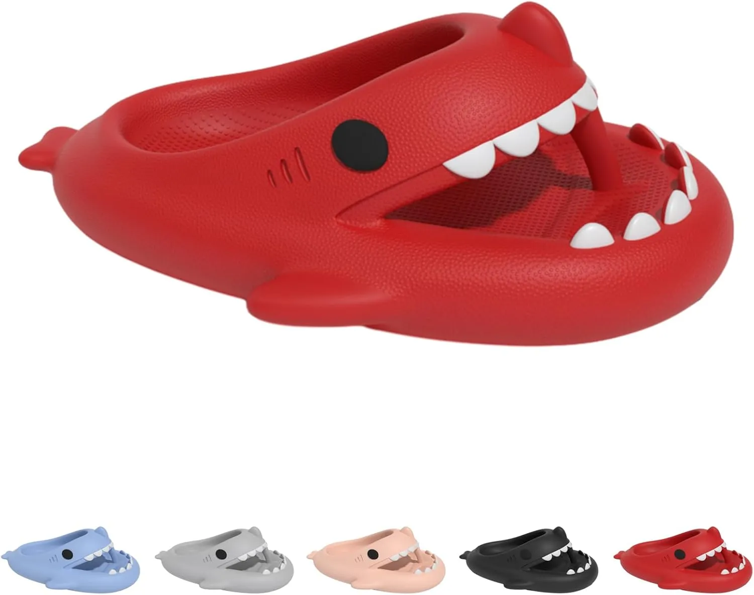 Shark Flip Flops, Cloud Shark Slides For Adult, Cartoon Non-Slipper Shark Slippers For Women And Men