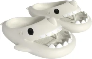 Shark Flip Flops, Cloud Shark Slides For Adult, Cartoon Non-Slipper Shark Slippers For Women And Men