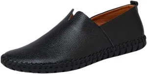 Shoes Men's Soft Sole Surface Slip-on Loafers Versatile Comfortable Casual Oxford Shoes for Party Driving Business Men Low-top Flat Shoes