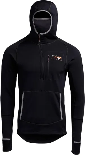 SITKA Men's Standard Fanatic Fleece Hoody, Black, Large