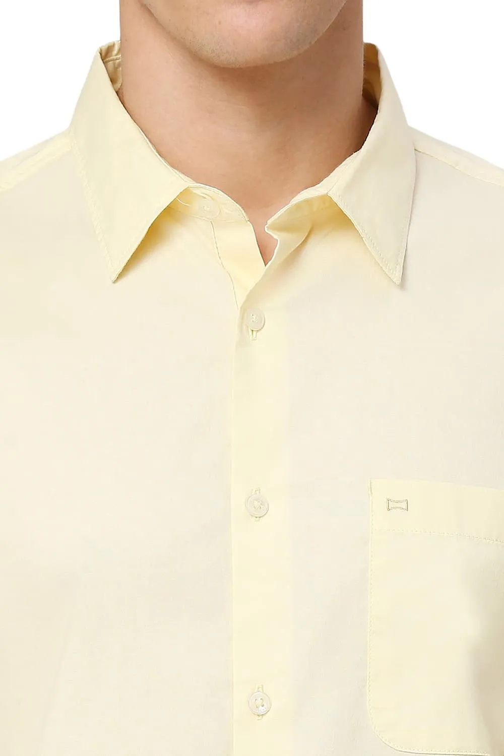 Slim Fit Cotton Oxford Halfsleeves Shirt