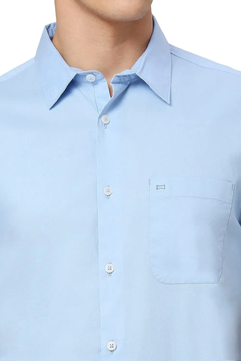 Slim Fit Cotton Oxford Halfsleeves Shirt