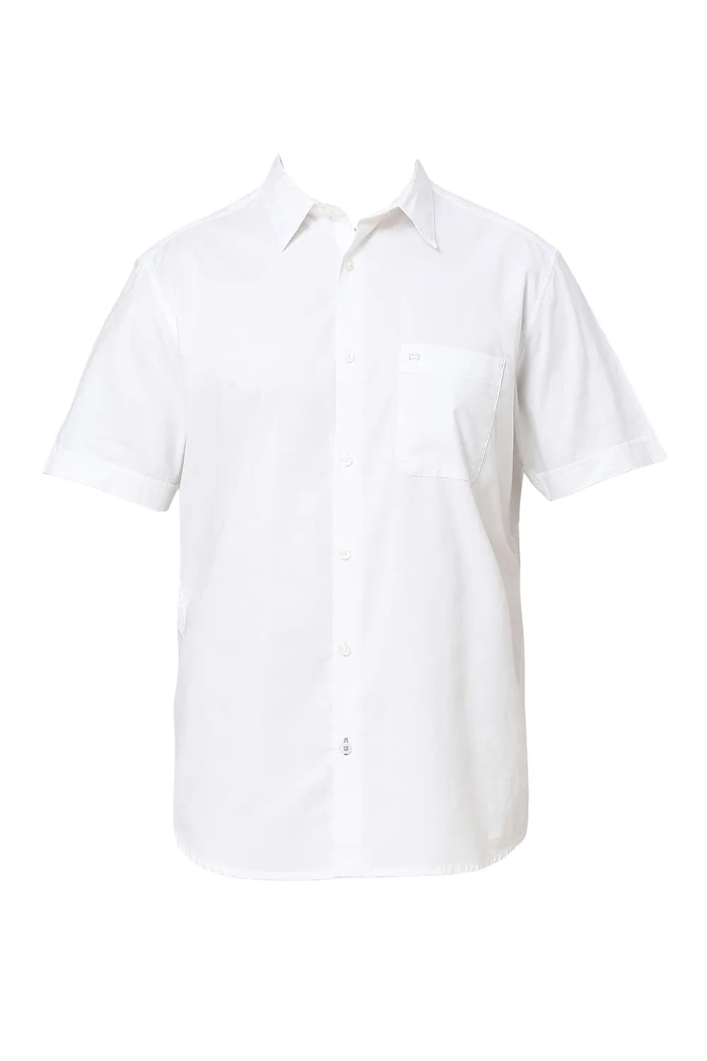 Slim Fit Cotton Oxford Halfsleeves Shirt
