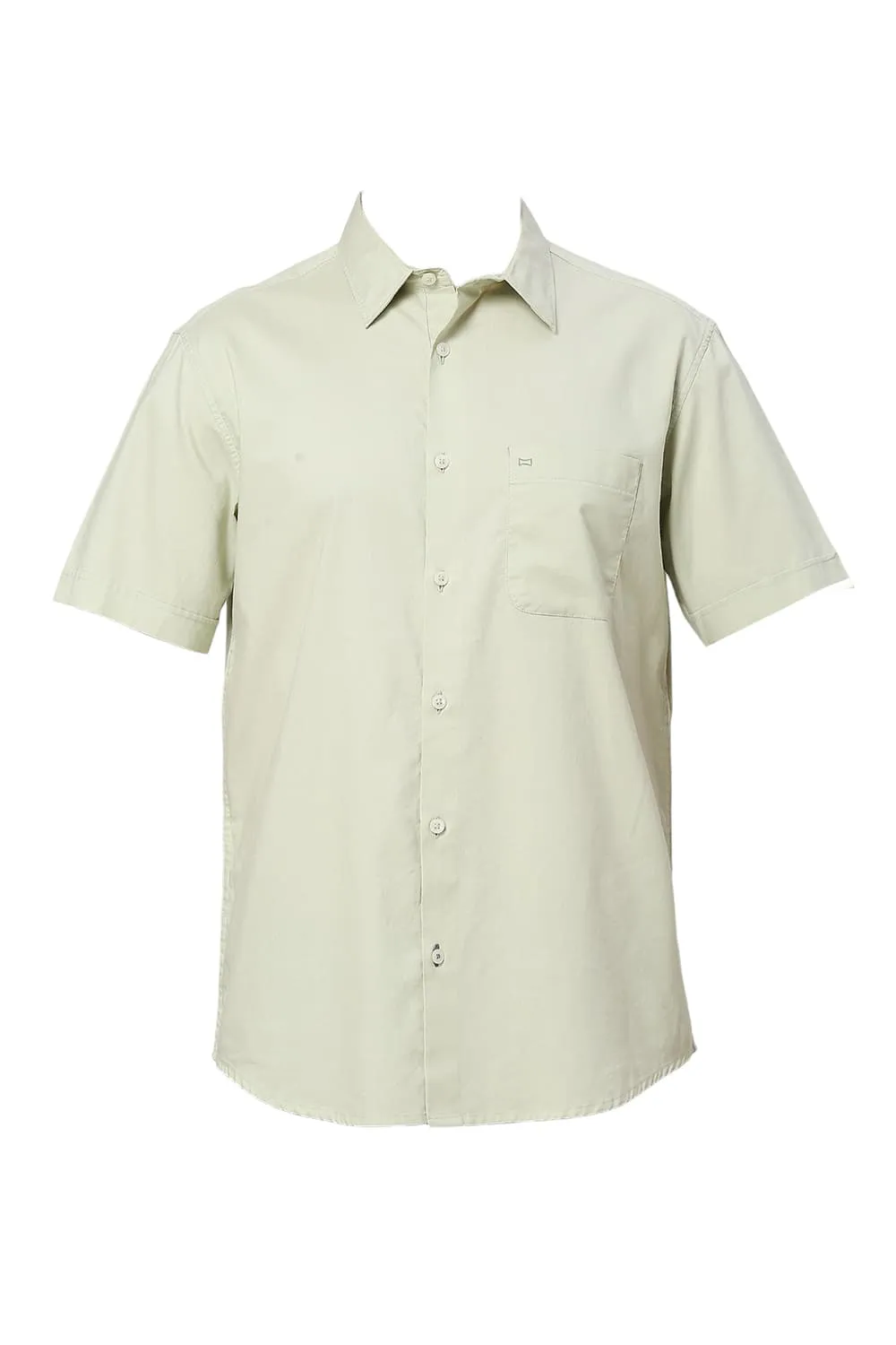 Slim Fit Cotton Oxford Halfsleeves Shirt