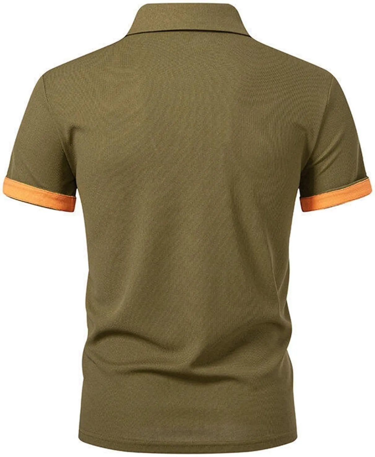Slim Fit Polo Shirts for Men Causal Lightweight Collared Button Down Shirt Basic Short Sleecve Cotton Golf Polos