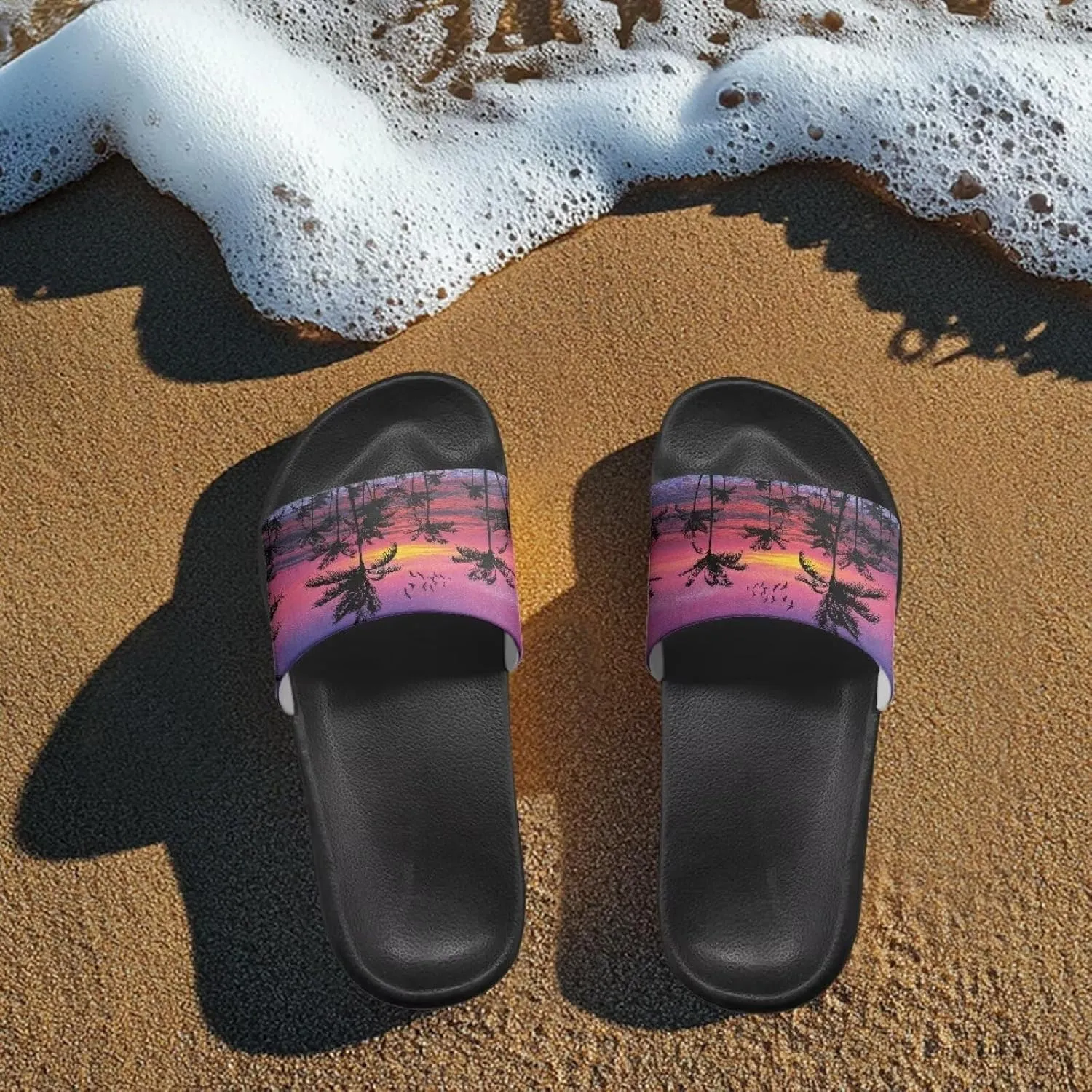 Slippers for Women Men Non Slip Quick Drying Shower Slides Bathroom Sandals EVA Flat Sandals