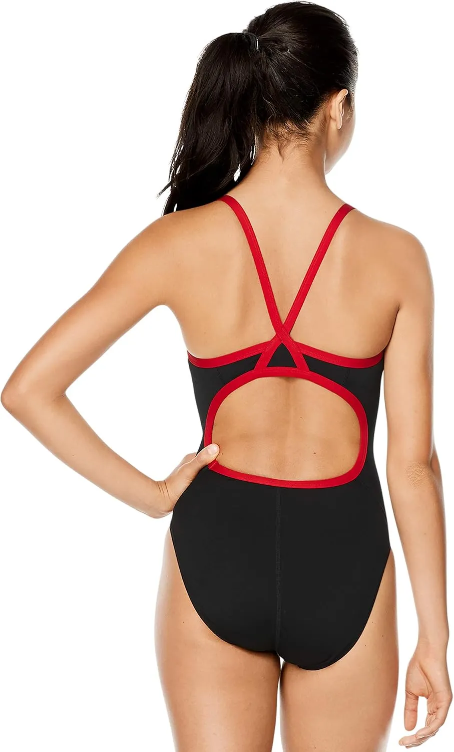 Speedo Women's Swimsuit One Piece Endurance  Flyback Solid Adult Team Colors