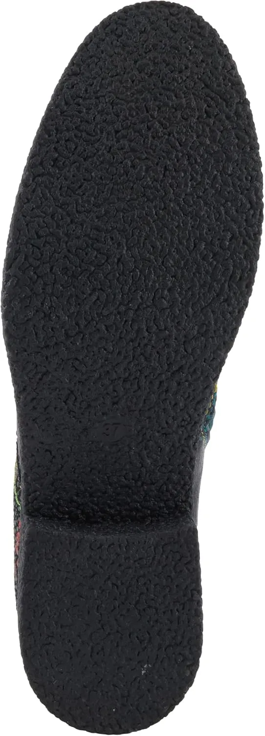 Spring Step L'Artiste Muggianahi Women's Oxford Bootie - Metallic Print, Textured Pin Dots, Fashion-Forward & Comfortable