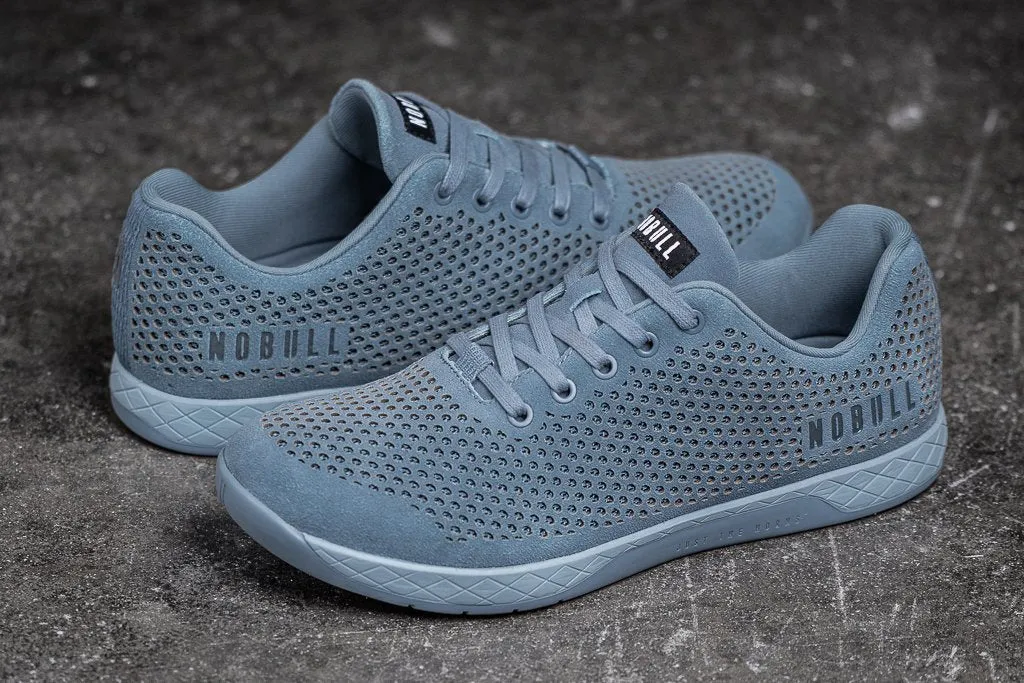 STEEL BLUE SUEDE TRAINER (WOMEN'S)