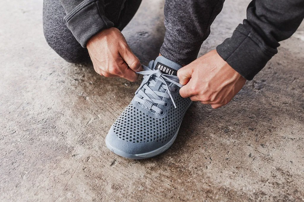 STEEL BLUE SUEDE TRAINER (WOMEN'S)