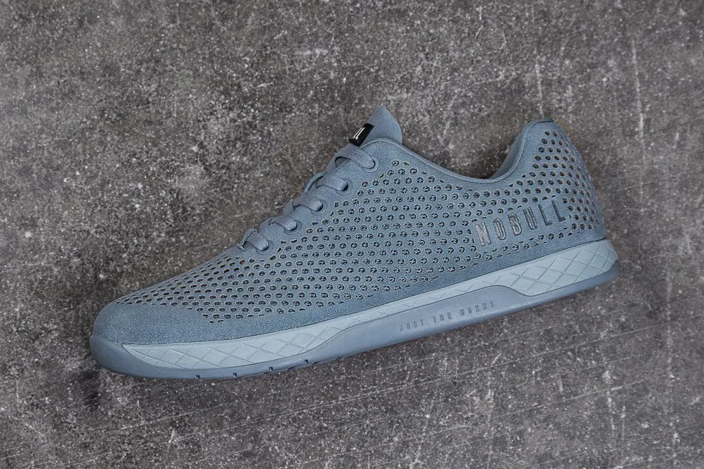 STEEL BLUE SUEDE TRAINER (WOMEN'S)