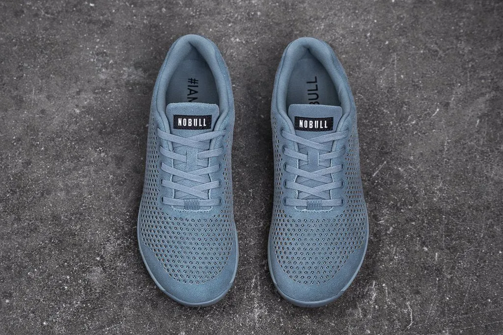 STEEL BLUE SUEDE TRAINER (WOMEN'S)
