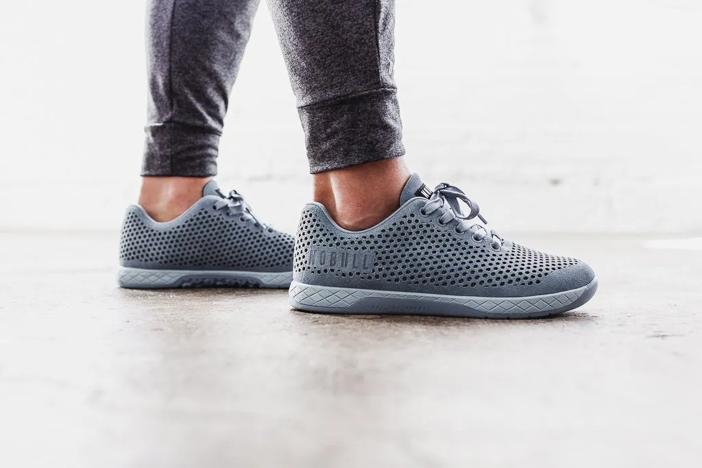 STEEL BLUE SUEDE TRAINER (WOMEN'S)