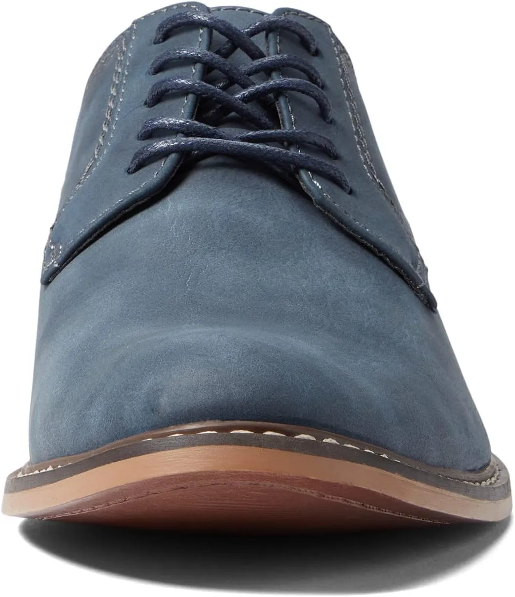 Steve Madden Ajapp Oxford Shoes for Men - Man-Made Upper with Lace-Up Vamp, Round Toe Design, and Durable Outsole