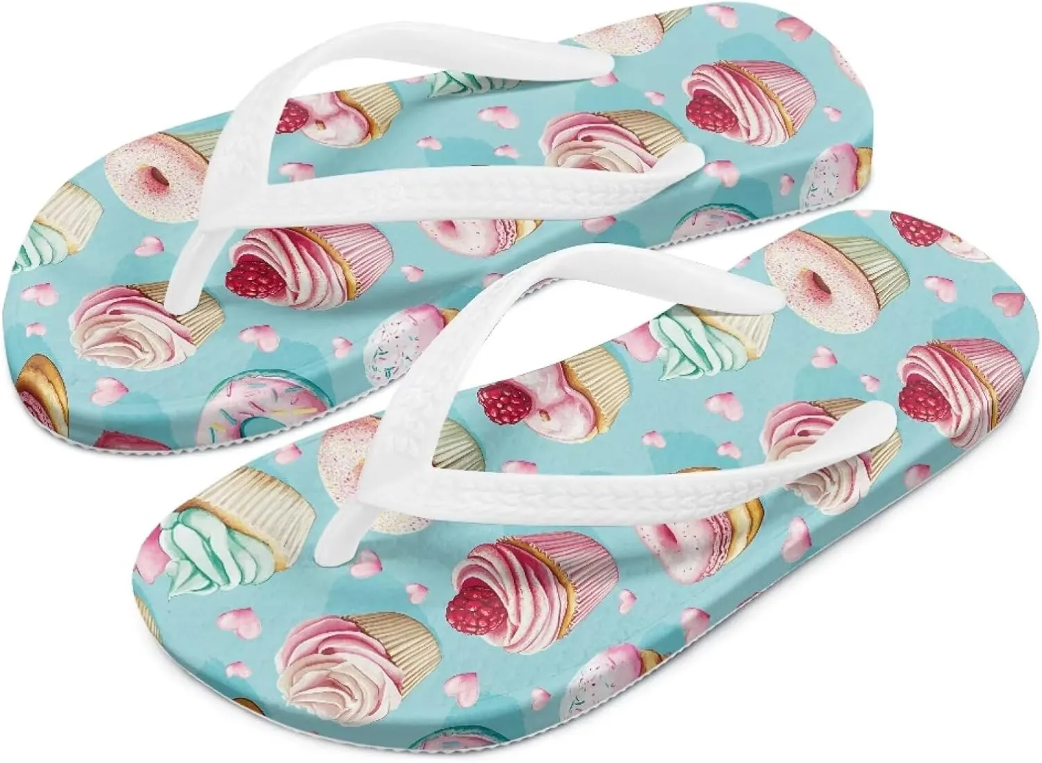 Sweet Girls Sandals Flip Flops Quick Drying Non Slip Bathroom Slippers Kawaii Comfy Water Pool Sandals Kids