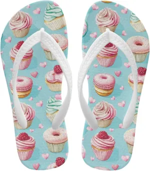 Sweet Girls Sandals Flip Flops Quick Drying Non Slip Bathroom Slippers Kawaii Comfy Water Pool Sandals Kids