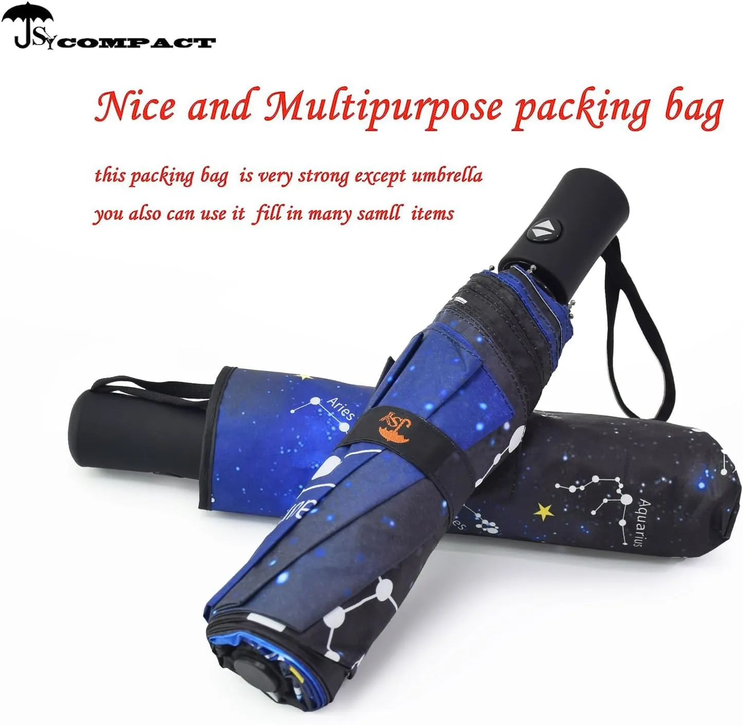 SY COMPACT Travel Umbrella Windproof Automatic Umbrellas-Factory Outlet umbrella