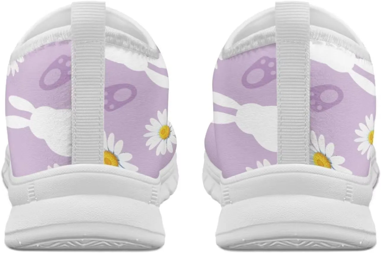 SYtrade Women's Art Sneaker Slip On Novelty Walking Loafer White Sole
