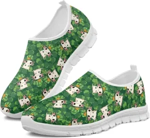SYtrade Women's Art Sneaker Slip On Novelty Walking Loafer White Sole