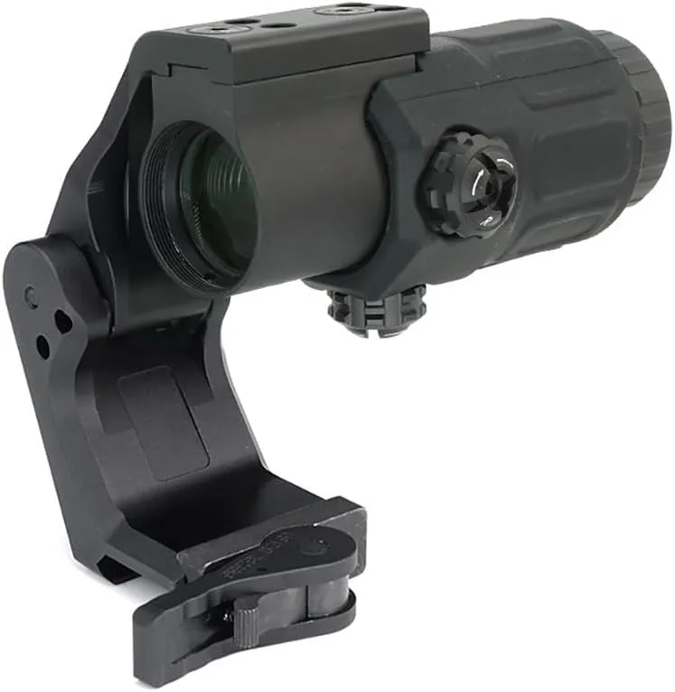 Tactical 3X Magnifier with FTC QD Mount Combo，2.26" Optical Centerline Height，Quick Release & Flip-to-Center (FTC) Mechanism，CNC Aluminum