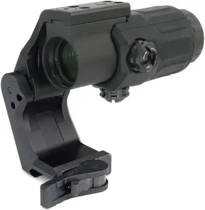 Tactical 3X Magnifier with FTC QD Mount Combo，2.26" Optical Centerline Height，Quick Release & Flip-to-Center (FTC) Mechanism，CNC Aluminum
