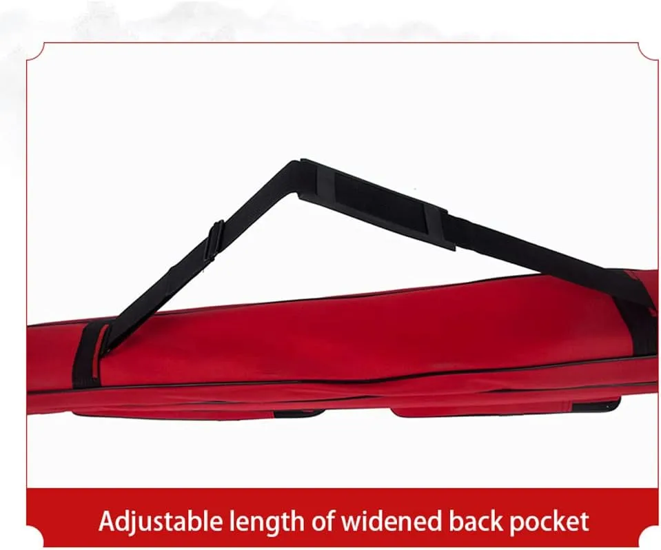 TOTITION Taichi Sword Carrying Bag,Oxford Cloth Sword Case,Chinese Kung Fu Sword Bag Single and Double Layer Sword Carrying Case Martial Arts Weapons Case Sword Shoulder Bag-Red-Single||100cm