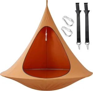 Tree Swing for Adults Kids - Outdoor Hammock Chair Weight Capacity 220-440lbs - Hammock Swing Chair Indoor Swing with Straps and Buckle Hanging Kit,Orange,1 * 1.1m/39 * 43in