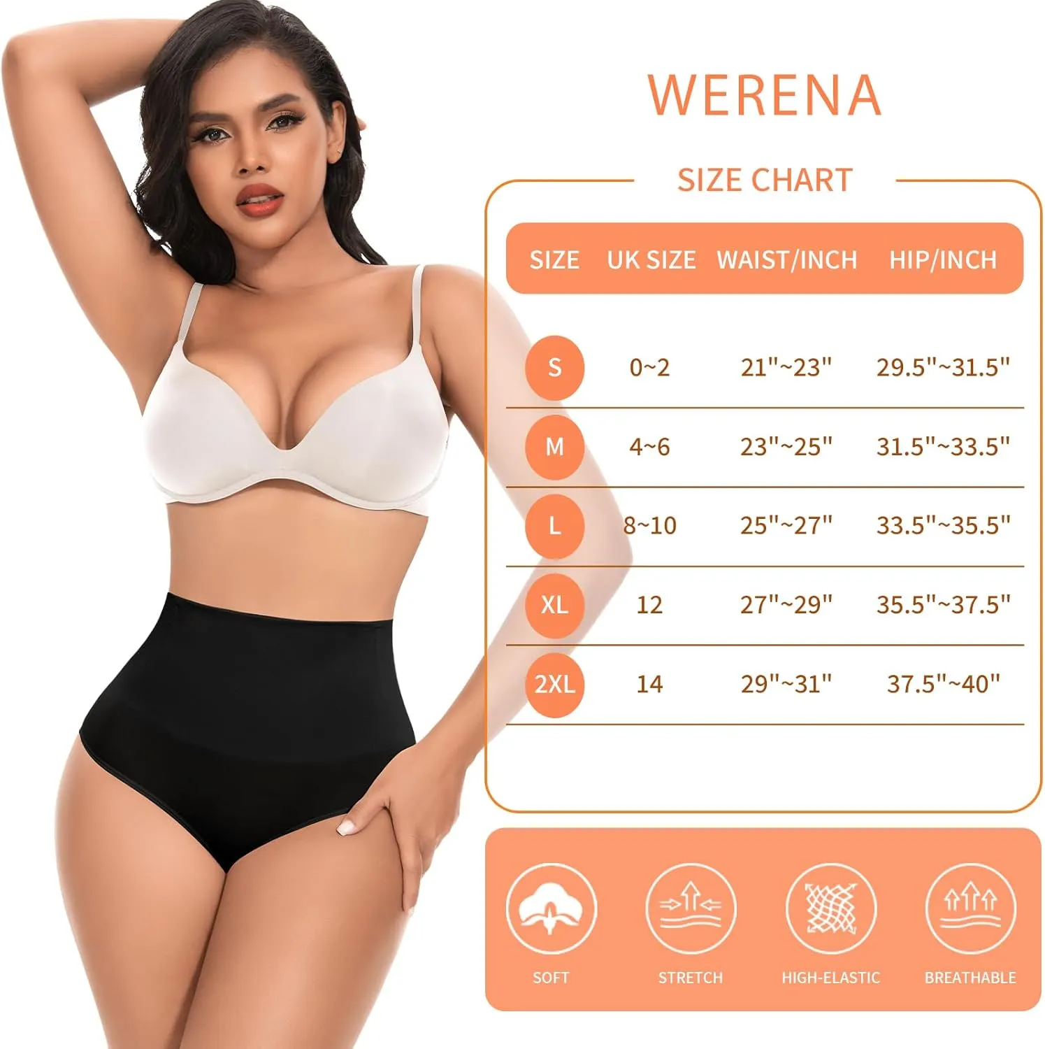 Tummy Control Shapewear Underwear for Women High Waisted Body Shaper Panties Slimming Girdle Shaping Briefs