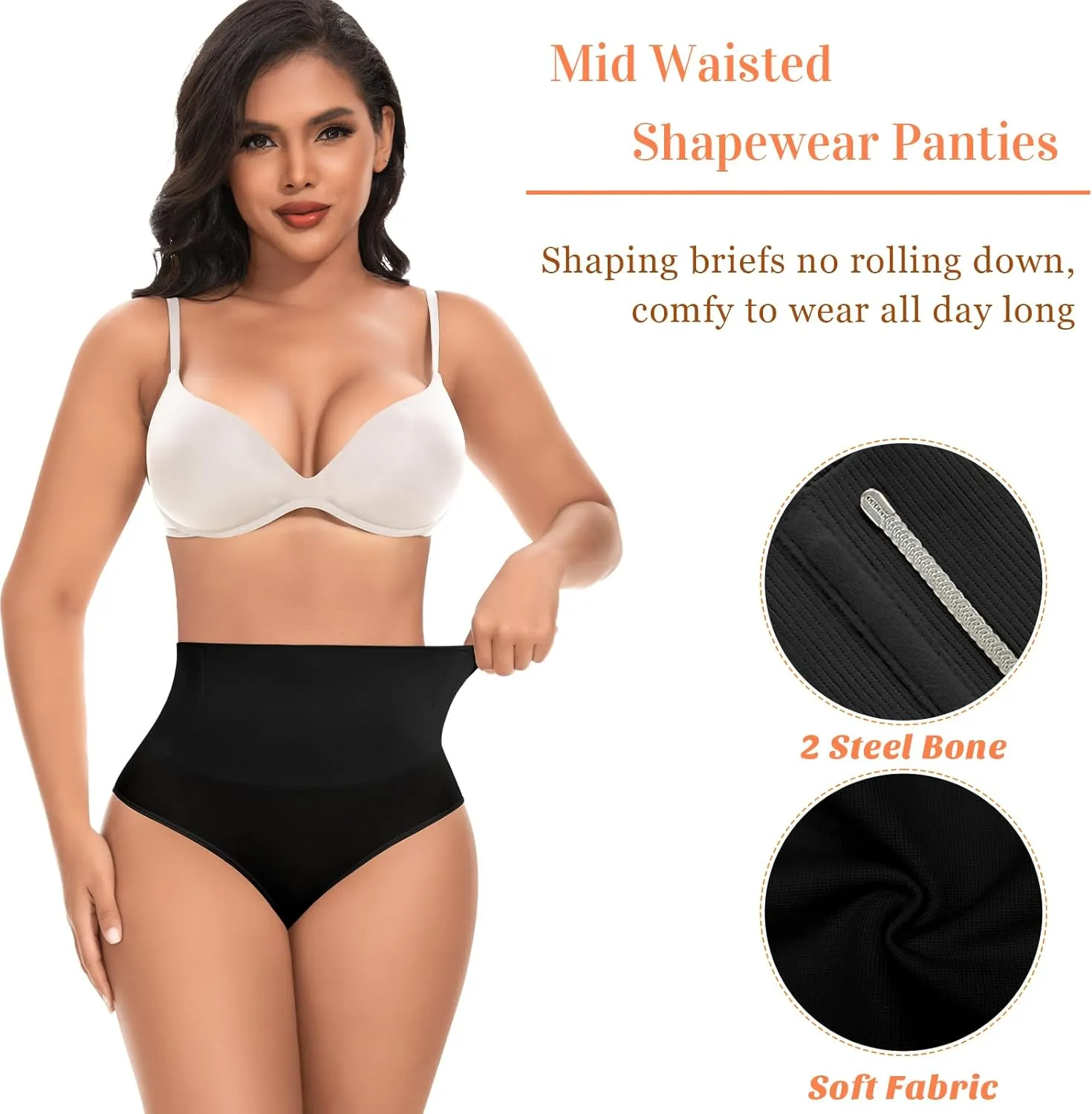 Tummy Control Shapewear Underwear for Women High Waisted Body Shaper Panties Slimming Girdle Shaping Briefs