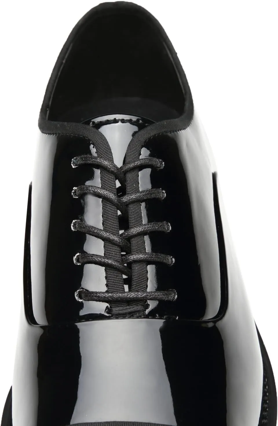 Tuxedo Shoes Patent Leather Wedding Shoes for Men Cap Toe Lace up Formal Business Oxford Shoes
